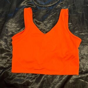 Orange athletic tank